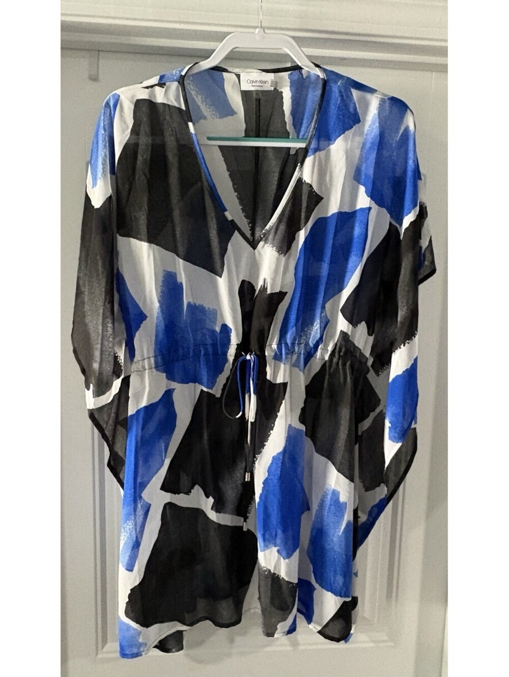 Calvin Klein Size Small Swim Beach Cover Up Drawstring Waist
